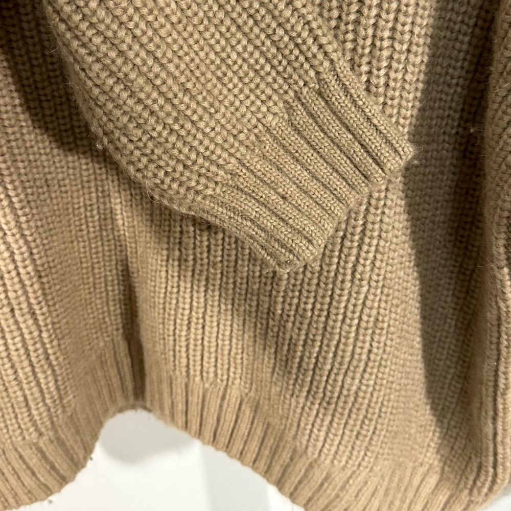 Anine Bing Alpaca Wool Blend Chunky Knit Sweater – Camel oversized small - Picture 9 of 9